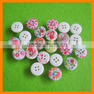 Various Flower Shapes Wood Button Wholesale