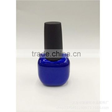 New hot promotional luxury fancy blue nail polish glass bottle wholesale