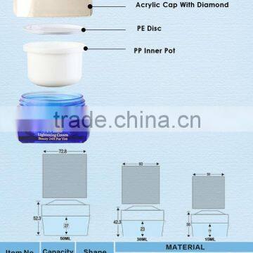 15ML 30ML 50ML Square Cosmetic Acrylic Container photo-2