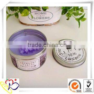 small metal wholesale candle tin box/Round candle tin box/thin metal tin box