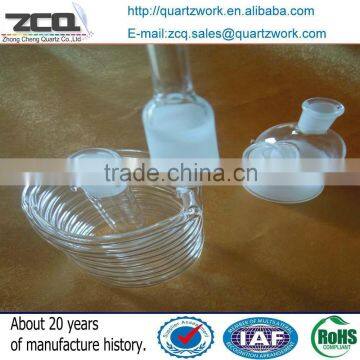 Quartz Glass Labware Sand Blasting Grounded Mouth Chemical Bottle