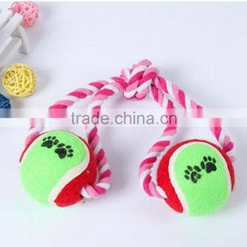 new design double tennis balls dog cat toys for training dogs cats