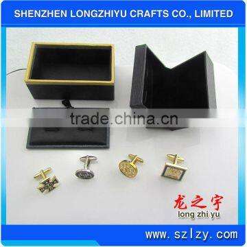 High grade plastic handmade cufflink box hard plastic box plastic folding box