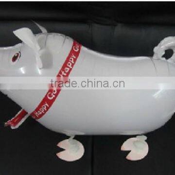 Hot sale pig walking pet balloon , air walking pet balloon, Helium pet balloon for party/Child Gift