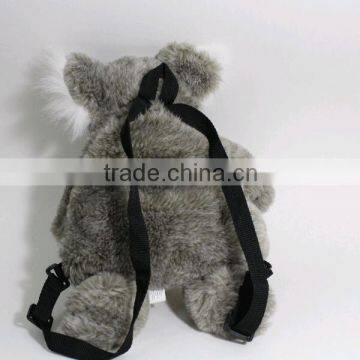 Gray Koala Bear Plush Backpack Overnight Animal Travel Bag Zoo Australian