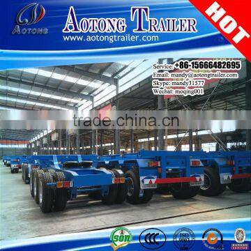 Flatbed&Skeleton Type 20ft+40ft Shipping Container Trailer/superlink sea container trailers/interlink flatbed& chassis trailer