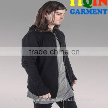 Men fitted full zip hoody