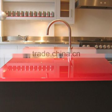 Back painted Glass kitchen worktop with AS/NZS 2208:1996 and EN12150 certificate