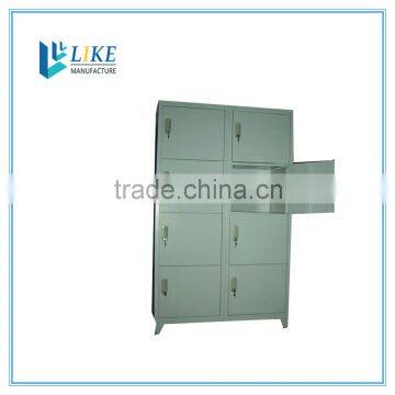 8 door metal locker with standing foot, design fashion