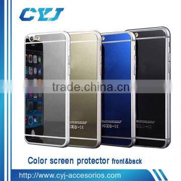 electroplated color tempered glass screen protector full cover