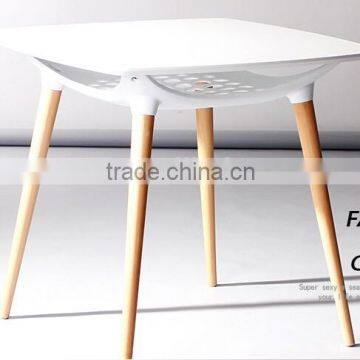 Santang New Wholesale Indoor High-glossy K/D Plastic Dining Table 1545a