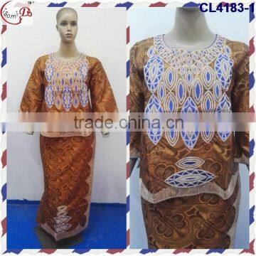 Chowleedee CL4183 China supplier wholesale price african bazin traditional women dresses for sale