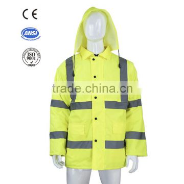 high visibility road traffic reflective safety jacket