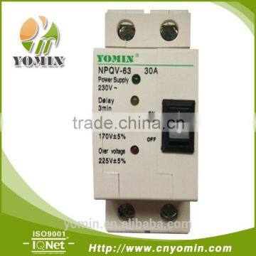 Manufacturer New Type NPQV-63 Series Full Automatic ,Self-Restoration Over Voltage & Under Voltage Protector,(MCB, MCCB, )