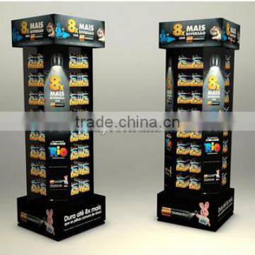 battery powered rotating display stand/battery operated display lights/battery display rack