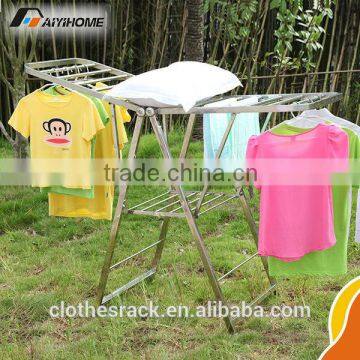 Folding stainless steel laundry drying rack homeware