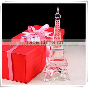 Paris' Eiffel Tower Model of Crystal;Exalted Clear K9 Crystal Eiffel Tower Figurine;Prevailing Crystal Tour Eiffel Souvenirs