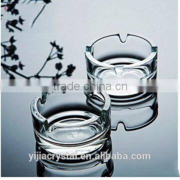 Factory directly wholesale price Fantastic European design round clearly crystal ashtray for decoration gift