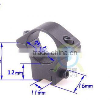2pcs Low 25.4mm 1" Scope Rings 11mm Dovetail Rail Mount For Lasers / Flashlight photo-3