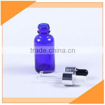 30ml Blue Pump Sprayer Cosmetic Glass Bottle