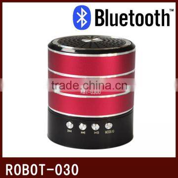 Robot-030u Hi-Fi Stereo portable bluetooth speaker,fm radio,mini TF card peaker,top sale bluetooth mini speaker