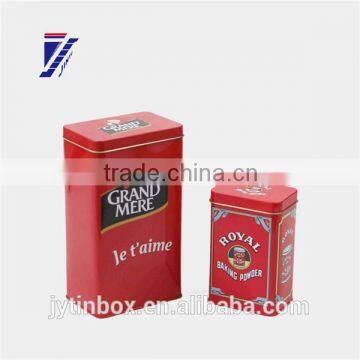 Recyclable feature wholesale tin sign promotional on sale red coffee tin can