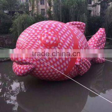 giant Outdoor Inflatable red carp Fish for advertising inflatable farm animals