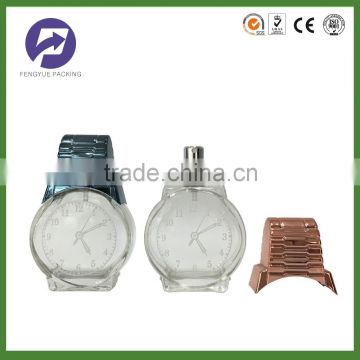 2016 new design watch shaped perfume glass bottle 60ml