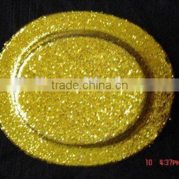 modle6009 plastic golden glitter top hat