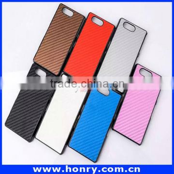 For Sony Z3 mini hard case back cover, fiber chrome case for Sony Z3 mini