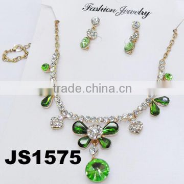 fashion green indian necklace jewelry set