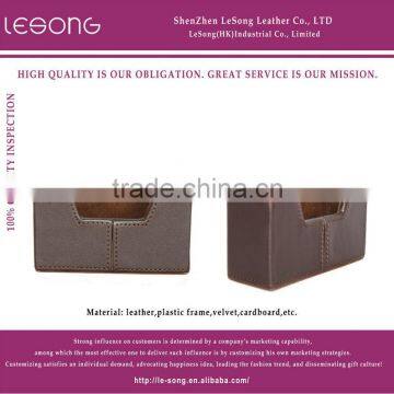 High Quality Faux Leather Card Holder/ Business Cardboard Card Holder