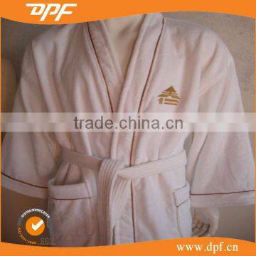 Cheap wholesale white waffle kimono collar hotel bathrobe