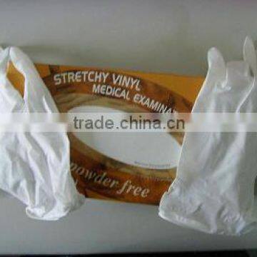 Disposable vinyl examination glove