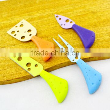 New Style Colorful Elegant Small Cheese Knife Set