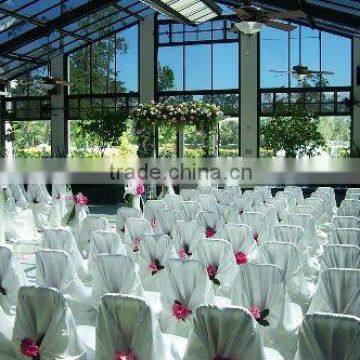 Beautiful satin self-tie chair cover for wedding