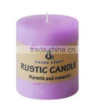 classic cylindrical shape of candles, pillar candle