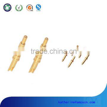 OEM Custom Brass Gold Plated Pogo Pins, Threaded Spring Pins