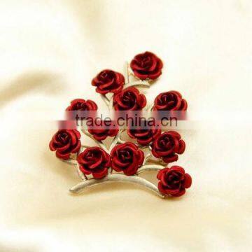 Alloy rose wedding brooch bouquet