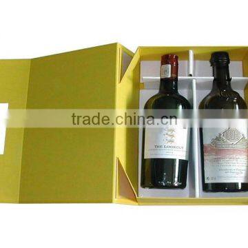 High quality foldable gift box for wine bottles Shenzhen China supplier