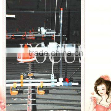 poultry automatic nipple drinking system broiler feeding pan environmental control shed