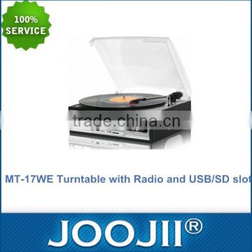 USB Mini Phonograph / Turntable / Vinyl Turntables Audio Player, Support Turntable Convert LP Record to MP3 Function