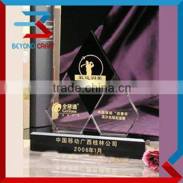 new arrival glass awards crystal trophy