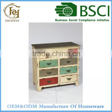 Fir Wood Antique Drawer Cabinet Furniture