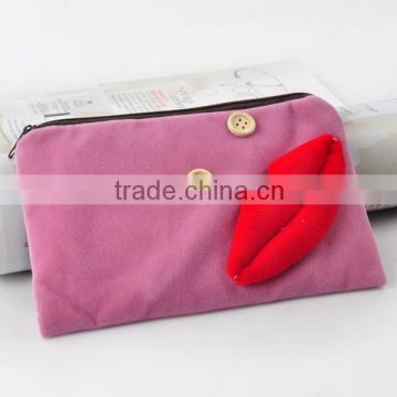 Super quality best sell promotional purple pencil bag