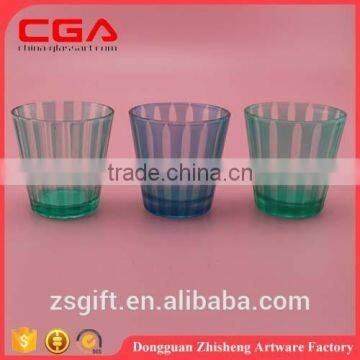 Dongguan factory produce high quality glass candle holders for home decoration