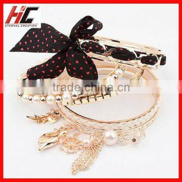 Wholesale New Arrival Fashion clothing with dots stackable Bracelet set