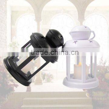 2015 Promotion BS10 Decorative Star Pantern Colorful ABS+ Glass Hurricane Lamp for Candle Holder photo-4