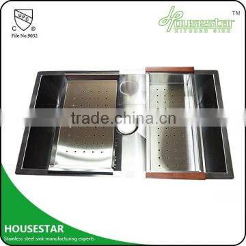 HOUSESTAR SINK FACTORY Stainless Steel 304 Used Colander Types Of Colanders Handmade Kitchen Sink Rectangular Colander photo-2