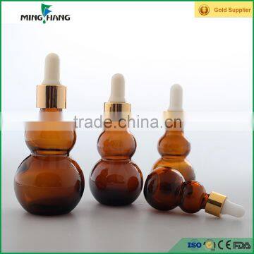 unique shape essential oil glass bottle , dropper glass bottle